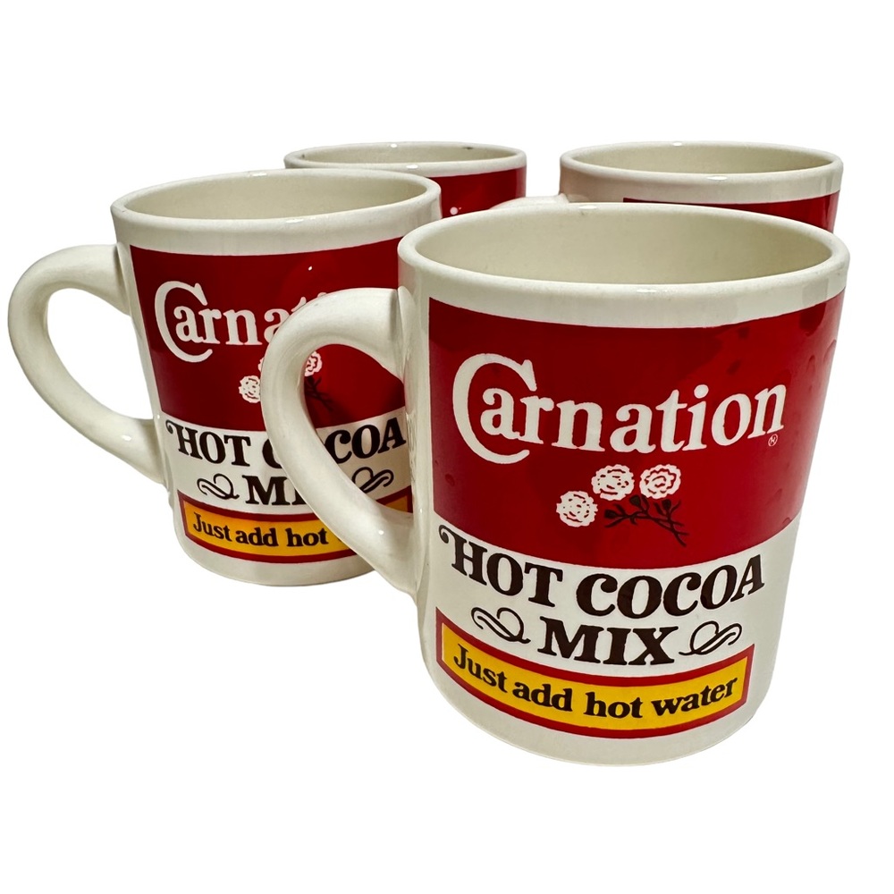 Carnation Hot Cocoa Mugs (4)